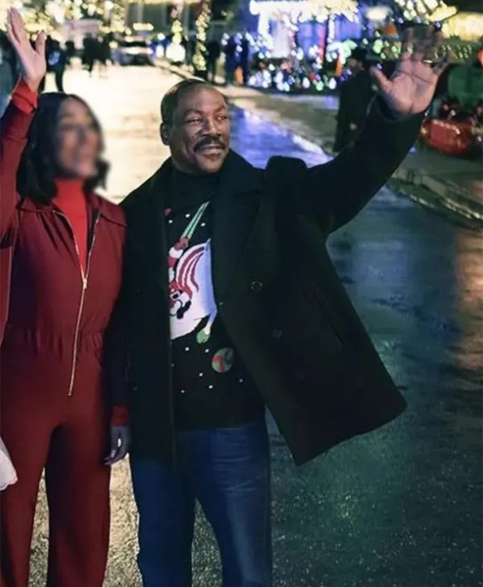 Candy Cane Lane Eddie Murphy Wool Peacoat Candy Cane Lane Eddie Murphy Wool Peacoat