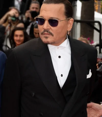 Cannes 2023 Johnny Depp Black Tuxedo