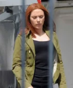 Captain America The Winter Soldier Black Widow Green Jacket