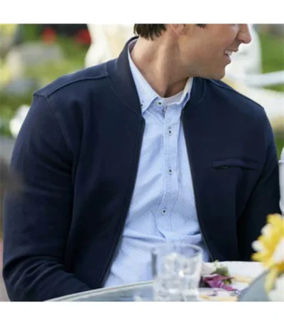 Carlo Marks Chesapeake Shores Navy Blue Bomber Jacket