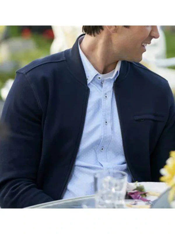 Carlo Marks Chesapeake Shores Navy Blue Bomber Jacket