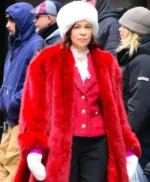 Elsbeth S03 Carrie Preston Red Fur Coat