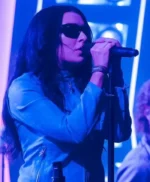 Charlie XCX Outside Lands 2026 Performance Blue Jacket