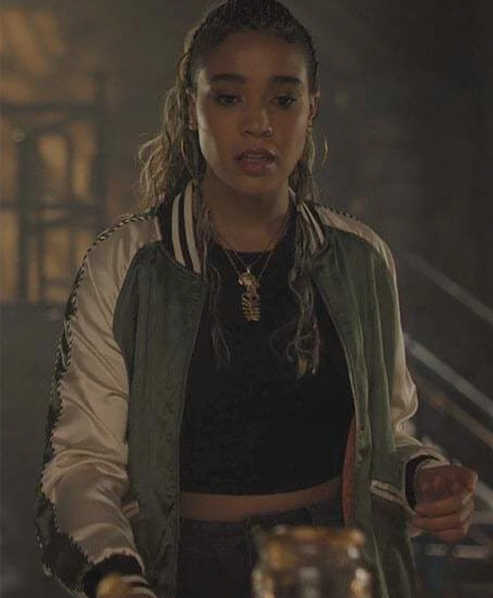 Charmed Lucy Barrett Green Bomber Jacket Charmed Lucy Barrett Green Bomber Jacket