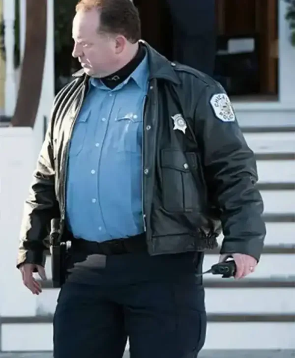 Chicago Fire Matt DeCaro Black Leather Jacket