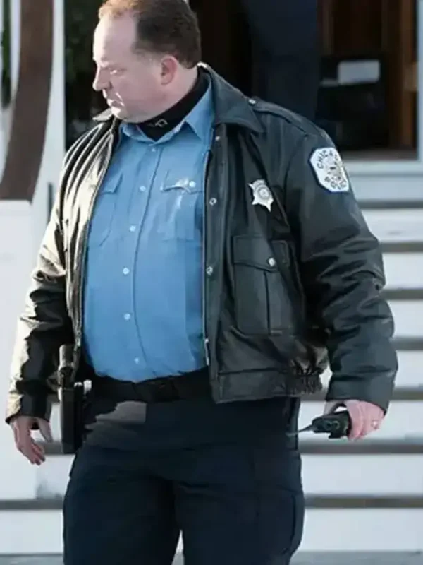 Chicago Fire Matt DeCaro Black Leather Jacket