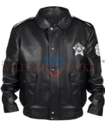 Chicago Fire Matt DeCaro Black Leather Jacket