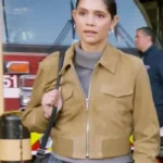 Chicago Fire S14 Stella Kidd Suede Jacket