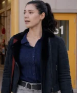 Chicago Fire S14 Violet Mikami Suede Jacket
