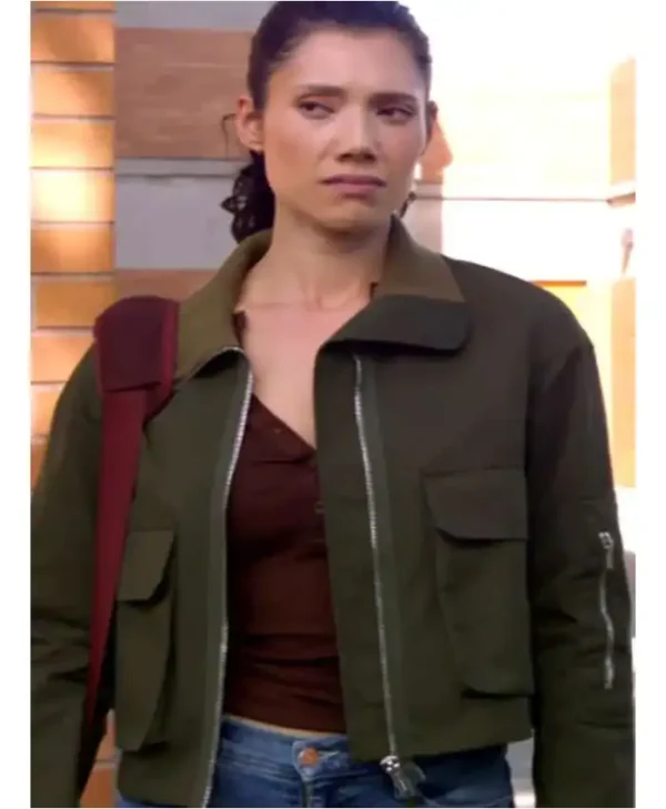 Chicago Fire S14 Violet Mikami Green Cotton Jacket