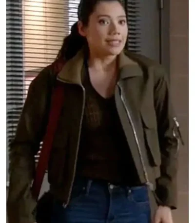 Chicago Fire S14 Violet Mikami Green Cotton Jacket