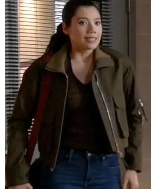 Chicago Fire S14 Violet Mikami Green Cotton Jacket