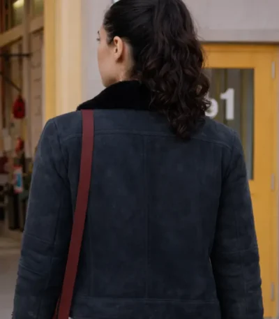 Chicago Fire S14 Violet Mikami Suede Jacket