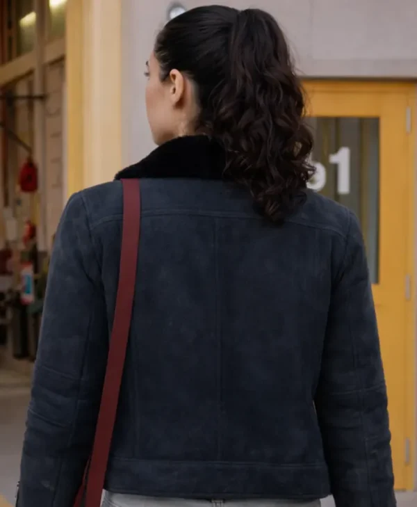 Chicago Fire S14 Violet Mikami Suede Jacket