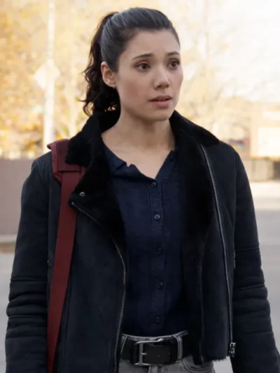 Chicago Fire S14 Violet Mikami Suede Jacket
