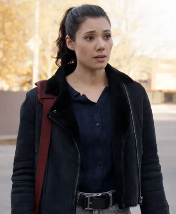 Chicago Fire S14 Violet Mikami Suede Jacket