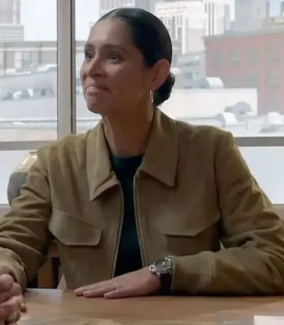 Chicago Fire Stella Kidd Suede Bomber Jacket