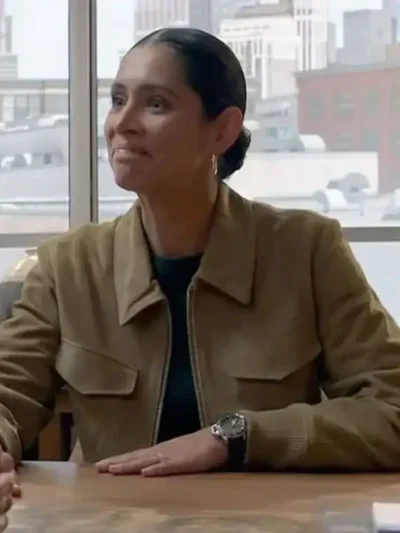 Chicago Fire Stella Kidd Suede Bomber Jacket