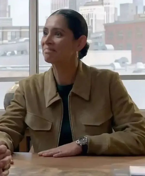 Chicago Fire Stella Kidd Suede Bomber Jacket