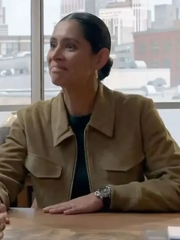 Chicago Fire Stella Kidd Suede Bomber Jacket