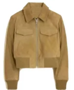 Chicago Fire Stella Kidd Suede Bomber Jacket