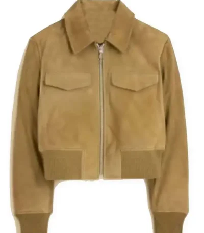 Chicago Fire Stella Kidd Suede Bomber Jacket