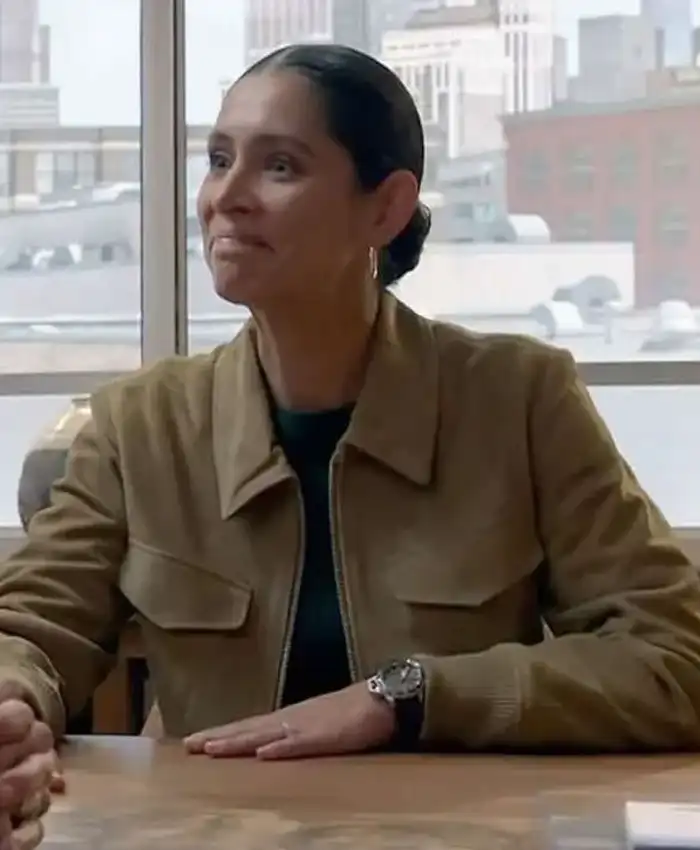 Chicago Fire Stella Kidd Suede Bomber Jacket Chicago Fire Stella Kidd Suede Bomber Jacket