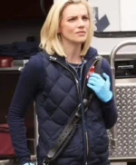 Chicago Fire Sylvie Brett Blue Quilted Vest