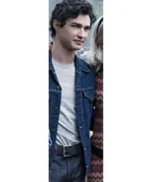 Chilling Adventures of Sabrina Nicholas Scratch Blue Denim Trucker Jacket