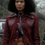 Chilling Adventures of Sabrina Rosalind Walker Maroon Bomber Jacket