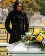 Black Lightning Jennifer Pierce Double Breasted Coat