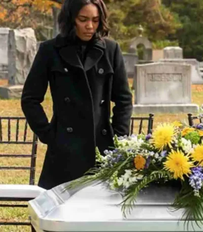 Black Lightning Jennifer Pierce Double Breasted Coat