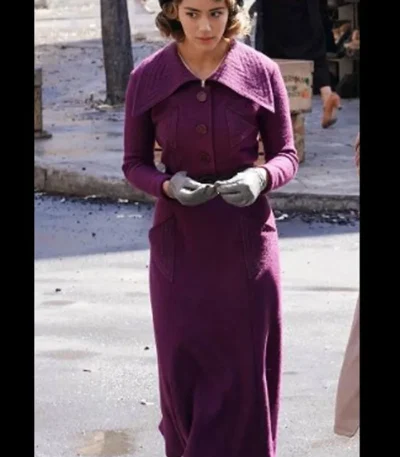 Chloe Bennet Agents of Shield S7 Purple Long Coat