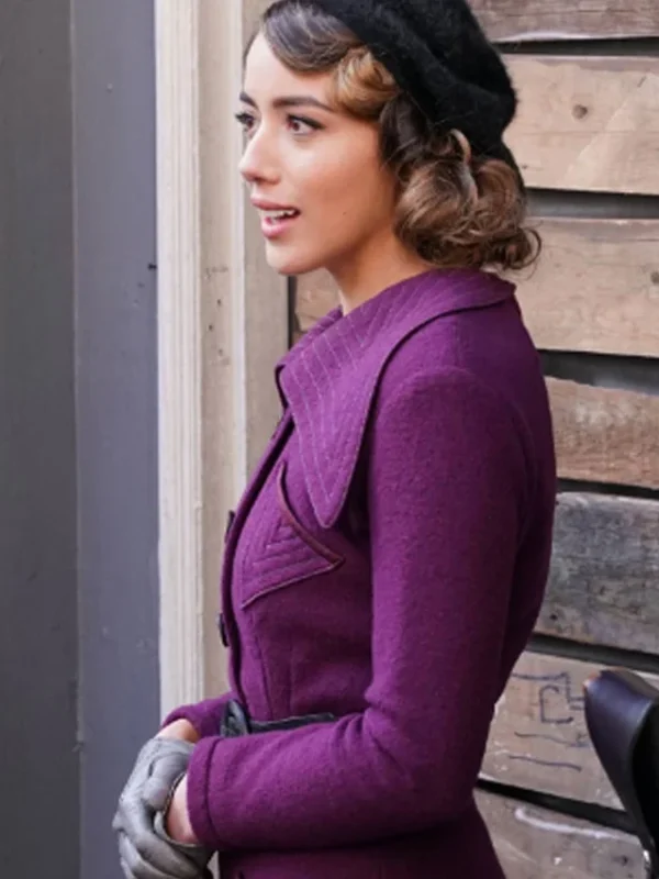 Chloe Bennet Agents of Shield S7 Purple Long Coat