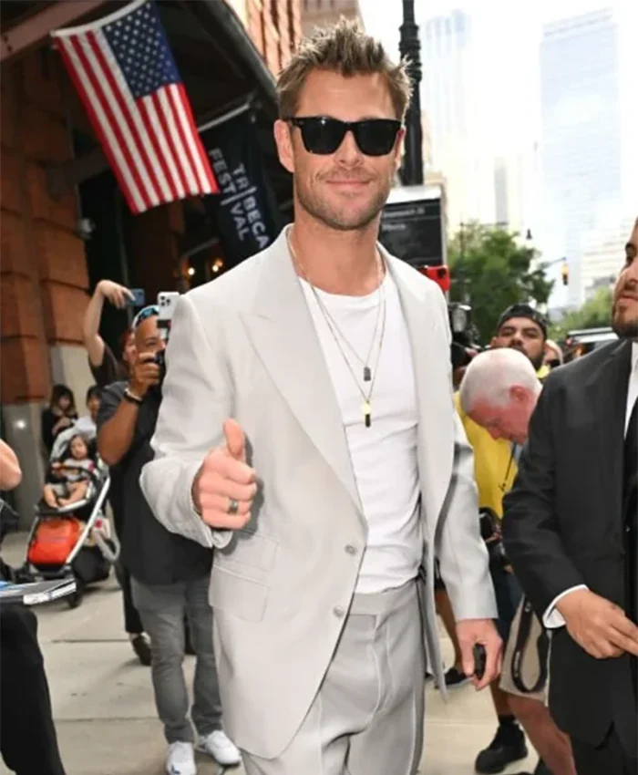 Chris Hemsworth Celebrating 43rd HBD Blazer Chris Hemsworth Celebrating 43rd HBD Blazer