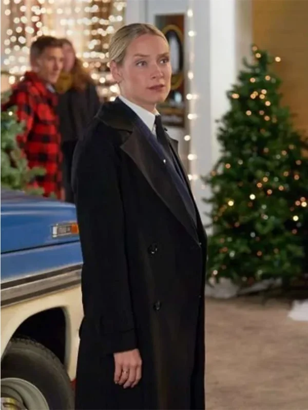 Christmas Island 2023 Rachel Skarsten Black Wool Coat