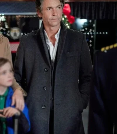 Christmas Island 2023 Thomas Sharpe Black Wool Coat