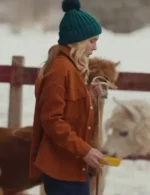 Christmas On The Alpaca Farm Kirsten Comerford Brown Jacket
