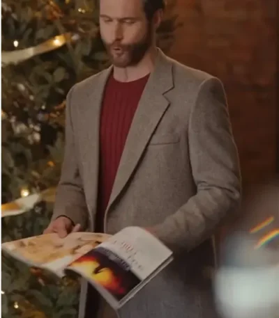 Christmas On The Alpaca Farm Matt Wells Grey Blazer