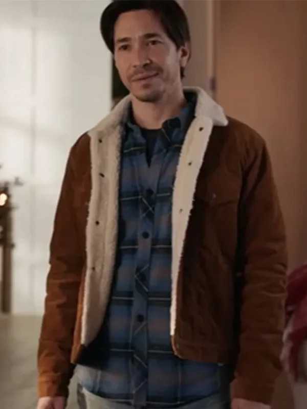Christmas With The Campbells Justin Long Brown Jacket