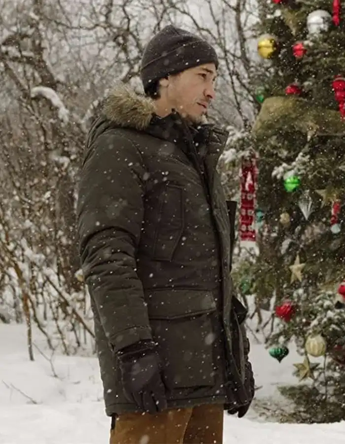 Christmas With The Campbells Justin Long Green Hooded Jacket Christmas With The Campbells Justin Long Green Hooded Jacket
