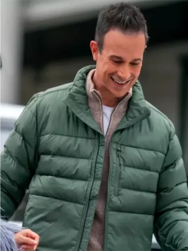 Christmas with You 2022 Freddie Prinze Puffer Jacket