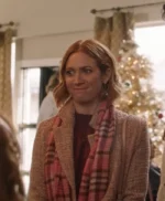 Christmas with the Campbells 2022 Brittany Snow Pink Trench Coat