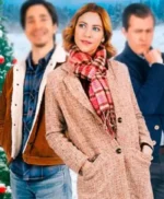 Christmas with the Campbells 2022 Brittany Snow Pink Trench Coat