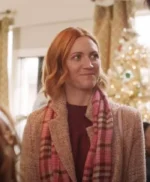 Christmas with the Campbells 2022 Brittany Snow Pink Trench Coat