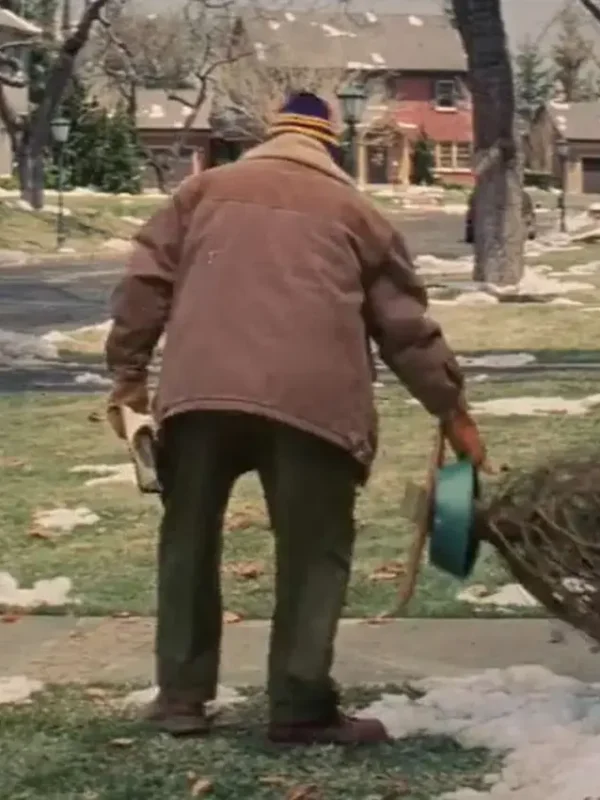 Christmas with the Kranks Mr. Scanlon Brown Shearling Jacket