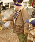 Christmas with the Kranks Mr. Scanlon Brown Shearling Jacket