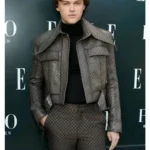 Christopher Briney ELLE Hollywood Rising 2023 Leather Jacket