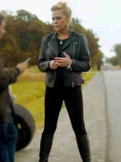 Chucky Kyle Black Biker Jacket