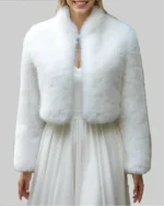 Cindly Kimberly White Fur Jacket